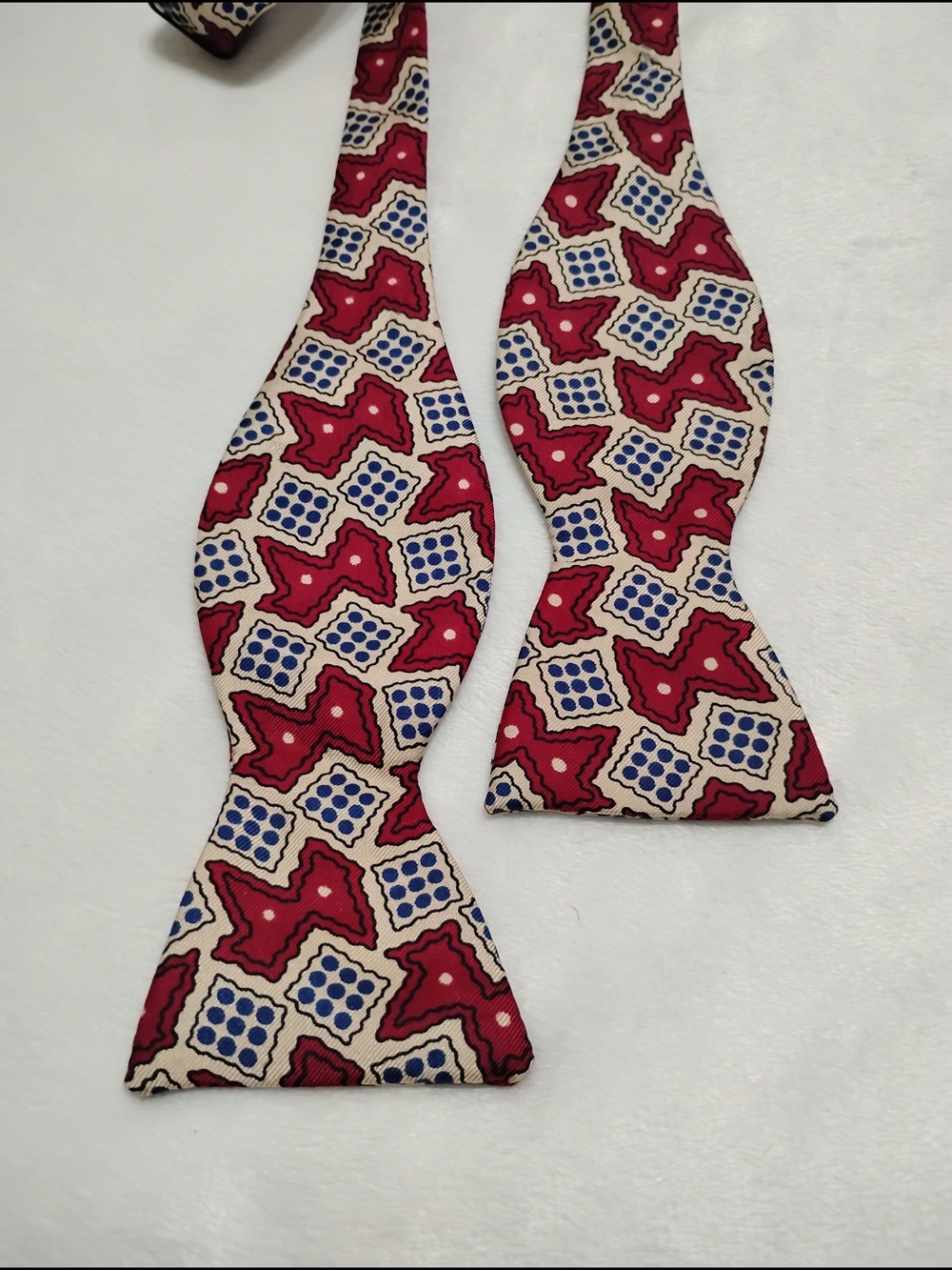 Robert Talbott Dice Print Novelty All Silk Bow Tie
